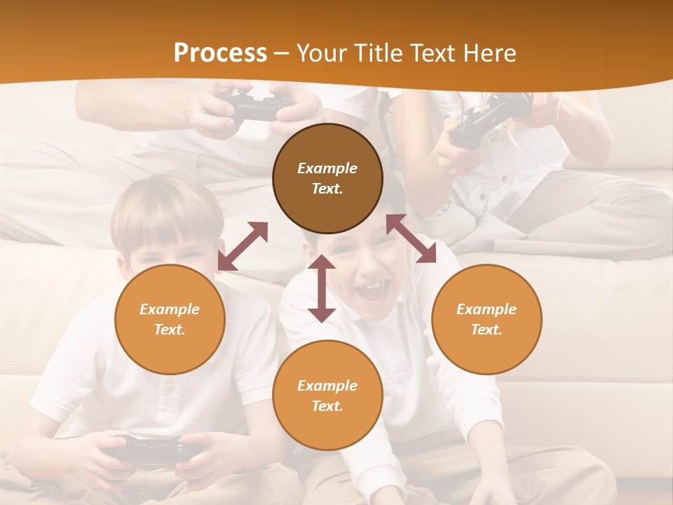 Mom Relaxing Dad PowerPoint Template