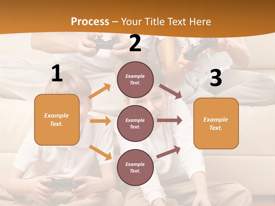 Mom Relaxing Dad PowerPoint Template