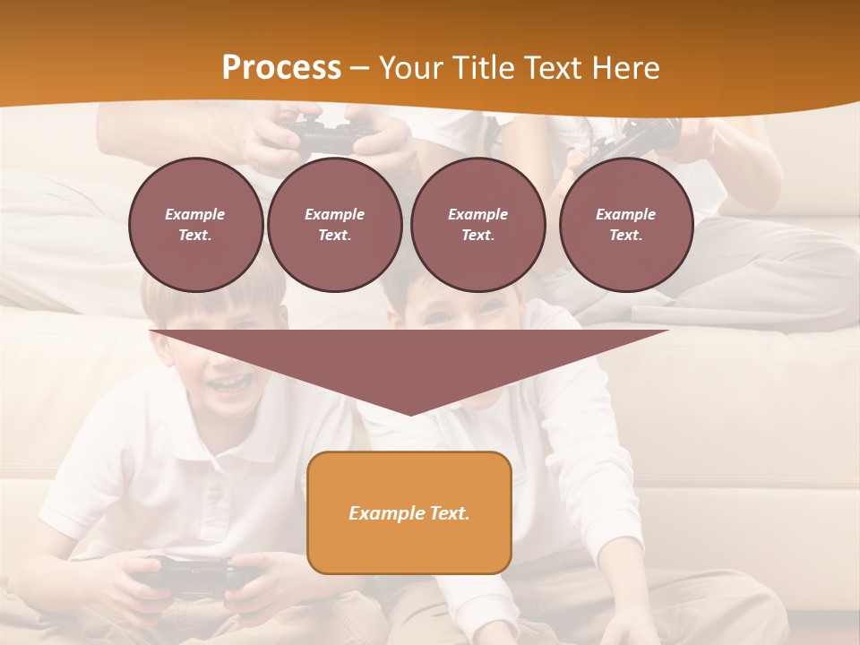 Mom Relaxing Dad PowerPoint Template