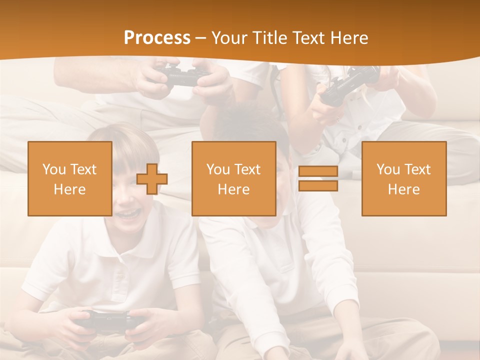 Mom Relaxing Dad PowerPoint Template