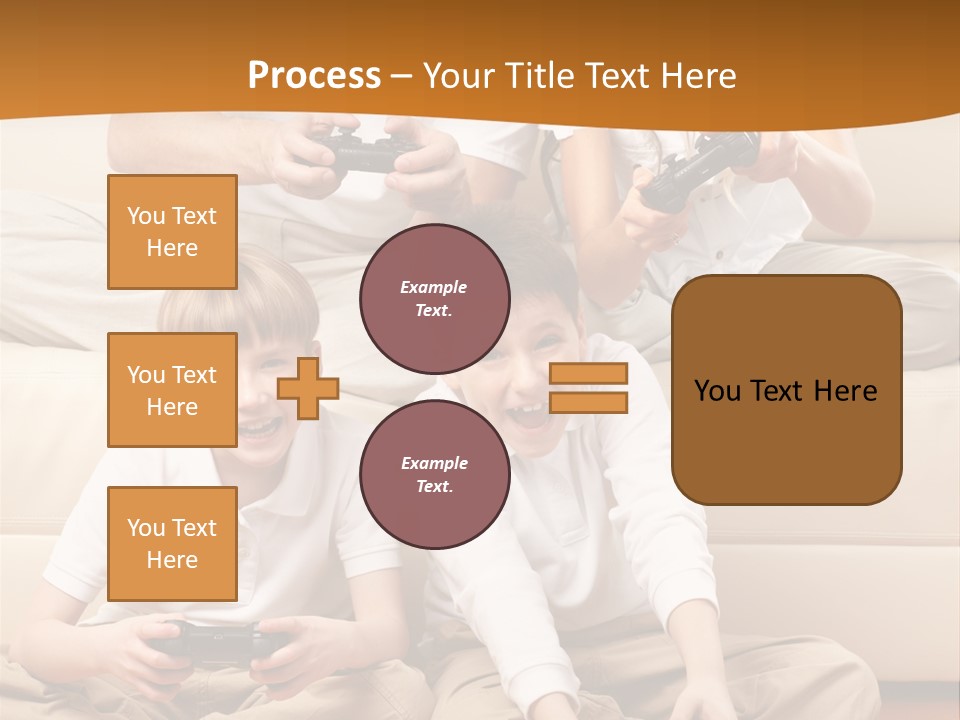 Mom Relaxing Dad PowerPoint Template