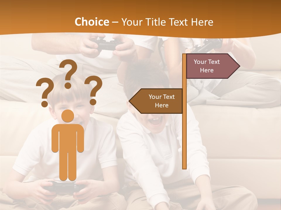 Mom Relaxing Dad PowerPoint Template