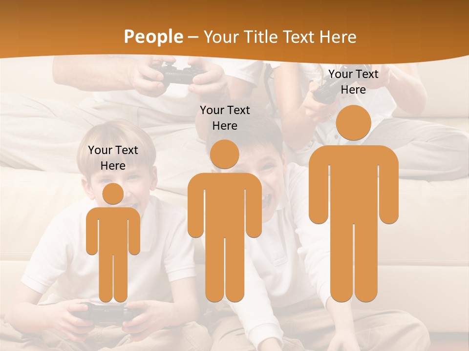 Mom Relaxing Dad PowerPoint Template