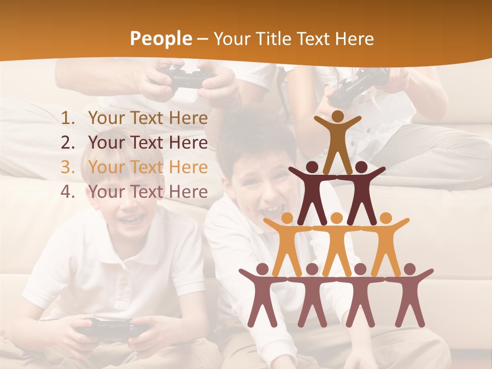 Mom Relaxing Dad PowerPoint Template