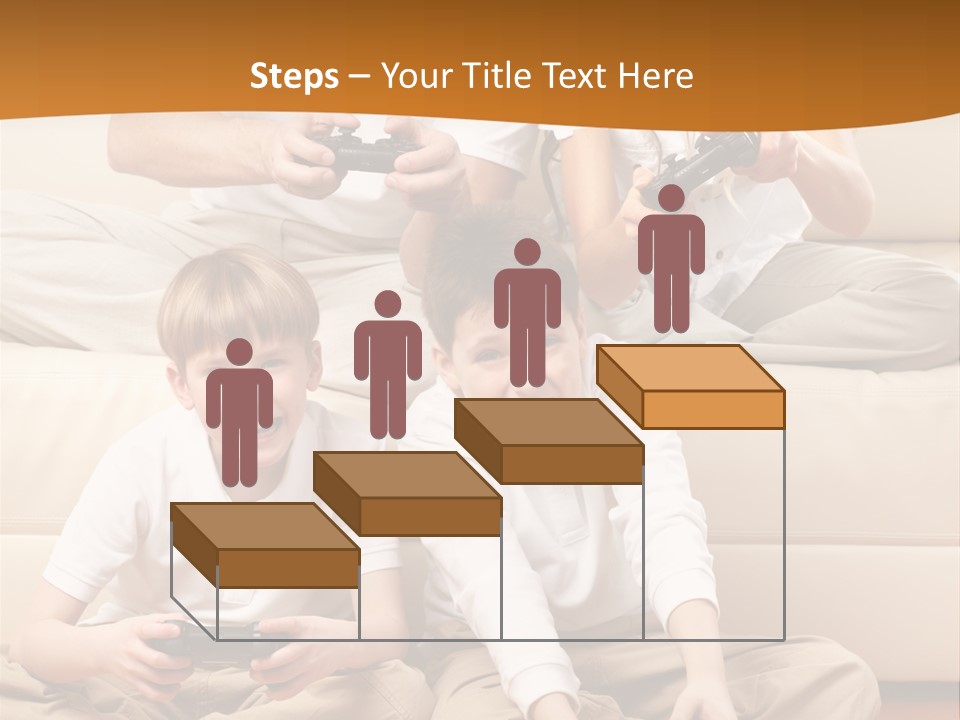 Mom Relaxing Dad PowerPoint Template