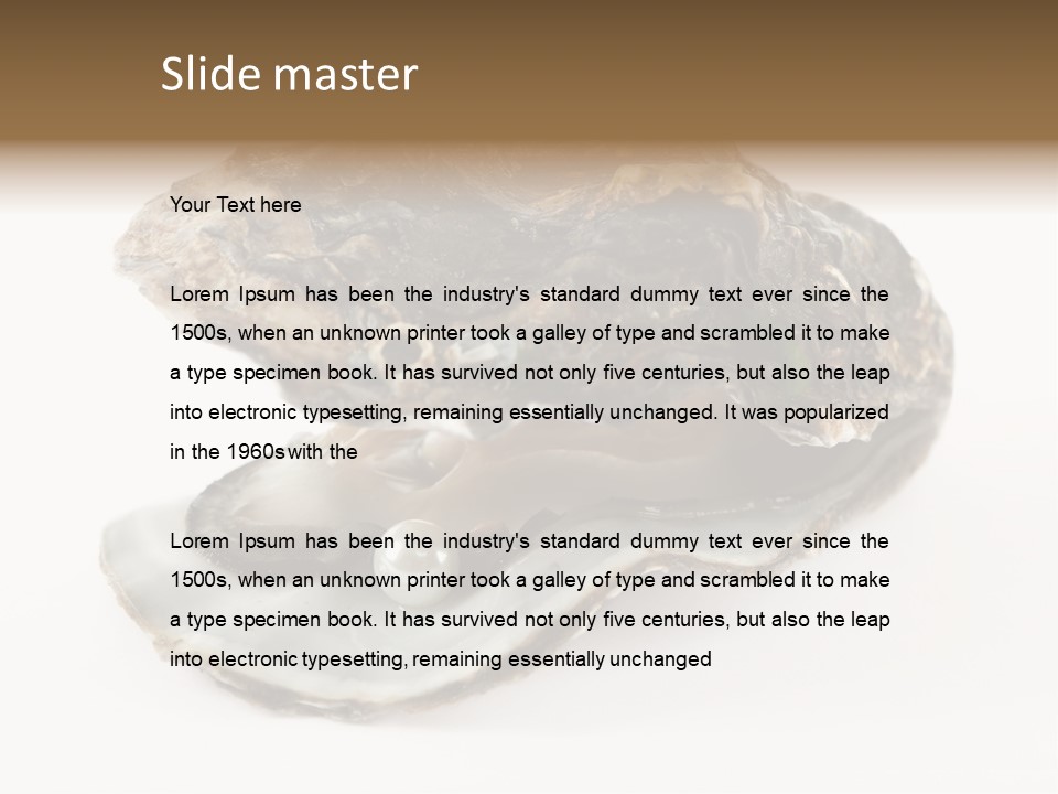 Tasty Jewelry Crustacean PowerPoint Template