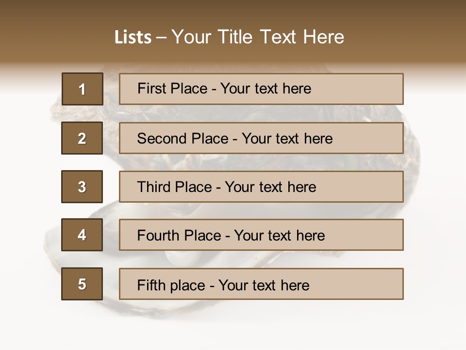 Tasty Jewelry Crustacean PowerPoint Template