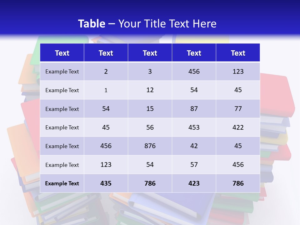 Read Stack Letters PowerPoint Template