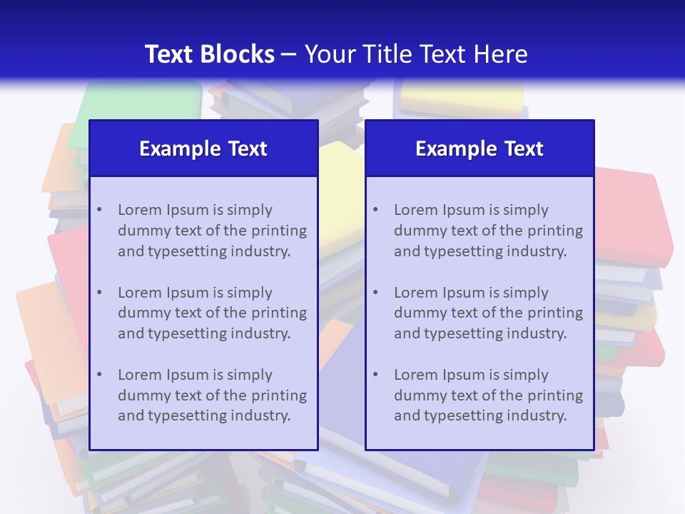 Read Stack Letters PowerPoint Template