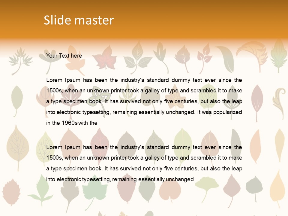 Beech Illustration Ivy PowerPoint Template