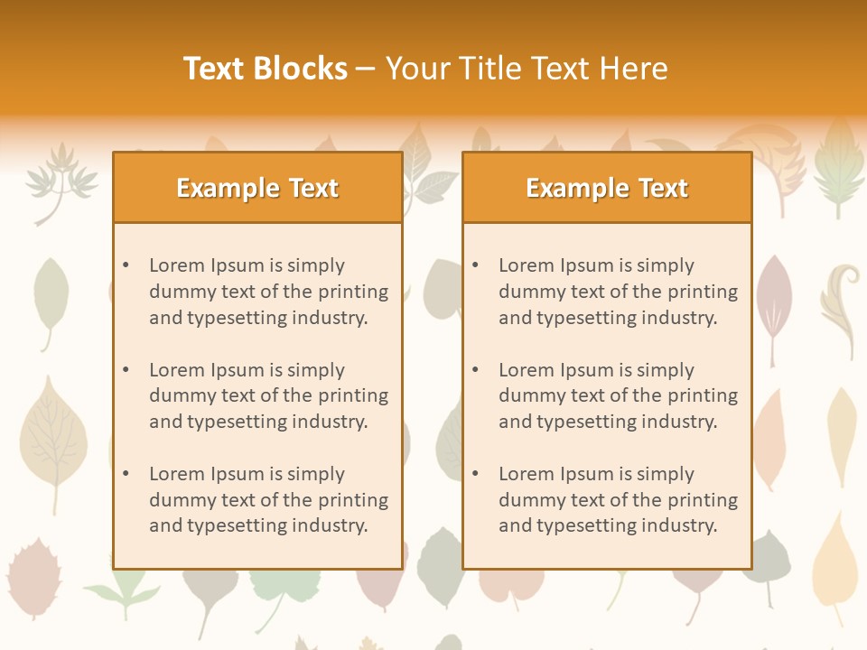 Beech Illustration Ivy PowerPoint Template
