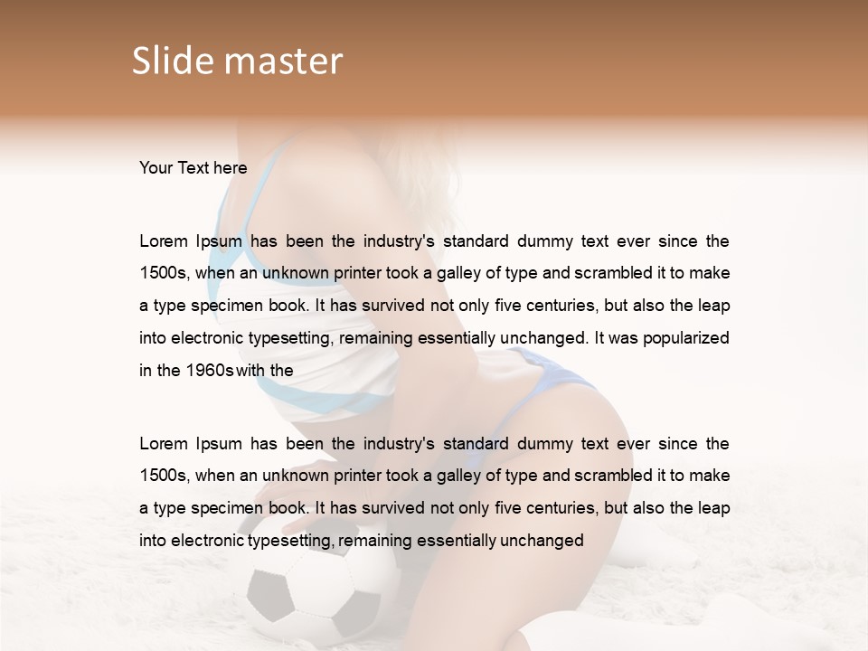 Ass Fan Ball PowerPoint Template