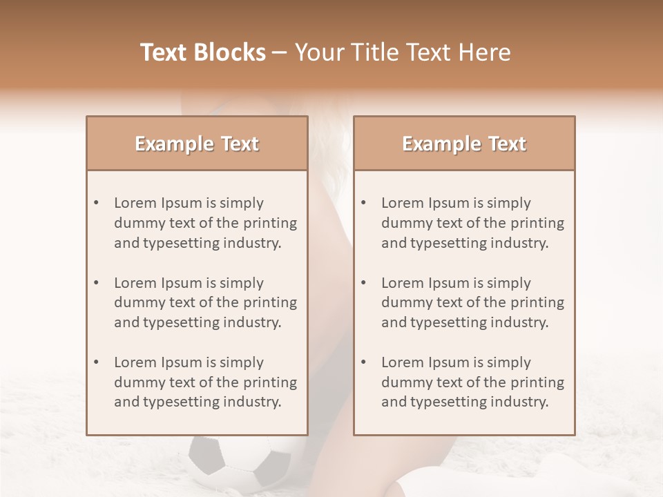 Ass Fan Ball PowerPoint Template