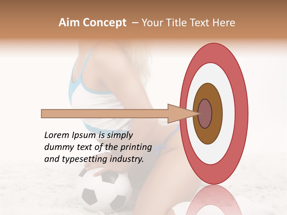 Ass Fan Ball PowerPoint Template