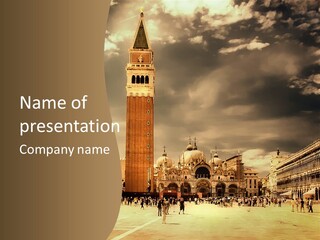 Cathedral Journey Piazza PowerPoint Template