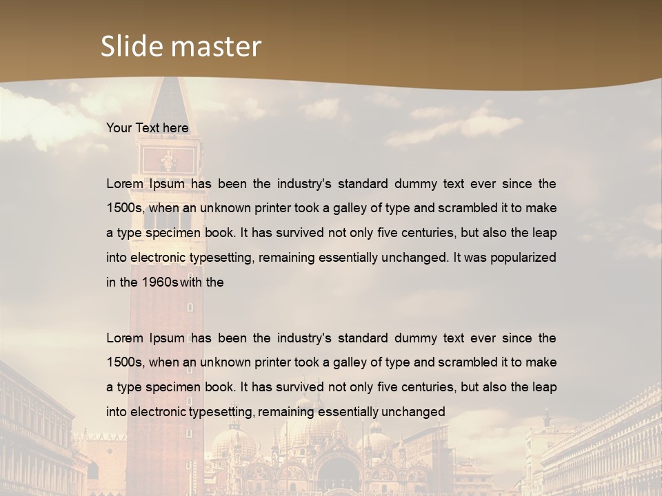 Cathedral Journey Piazza PowerPoint Template