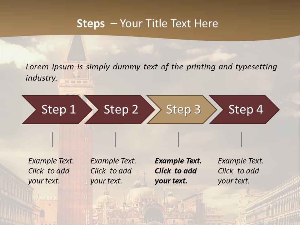 Cathedral Journey Piazza PowerPoint Template