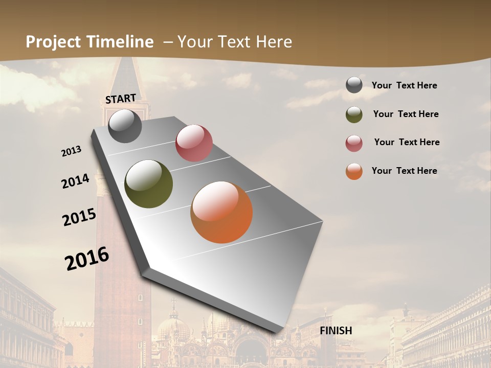 Cathedral Journey Piazza PowerPoint Template