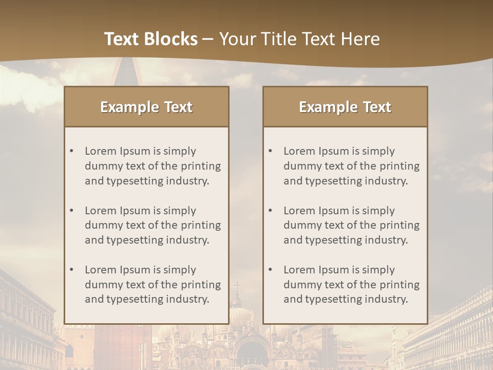 Cathedral Journey Piazza PowerPoint Template