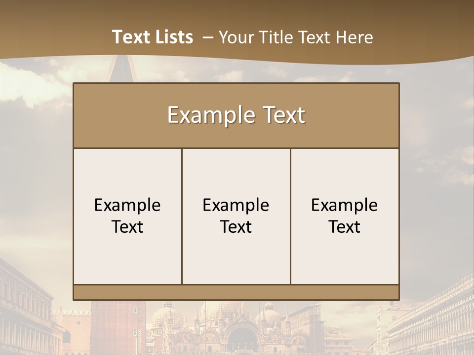 Cathedral Journey Piazza PowerPoint Template