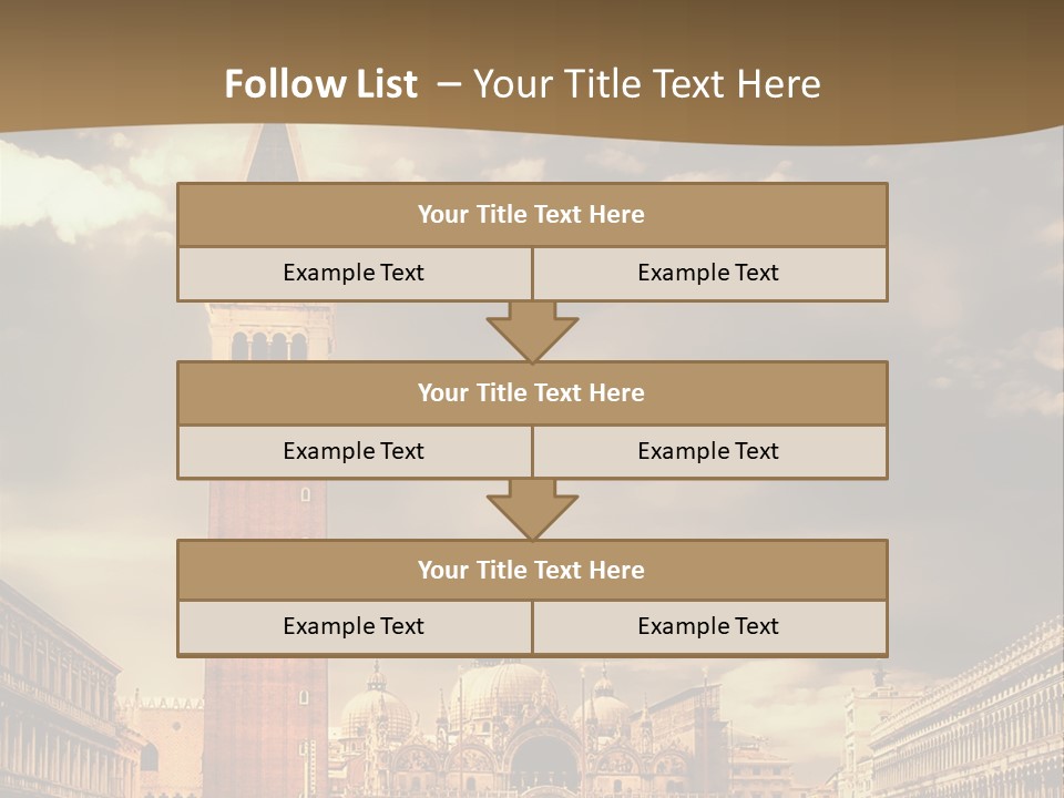Cathedral Journey Piazza PowerPoint Template