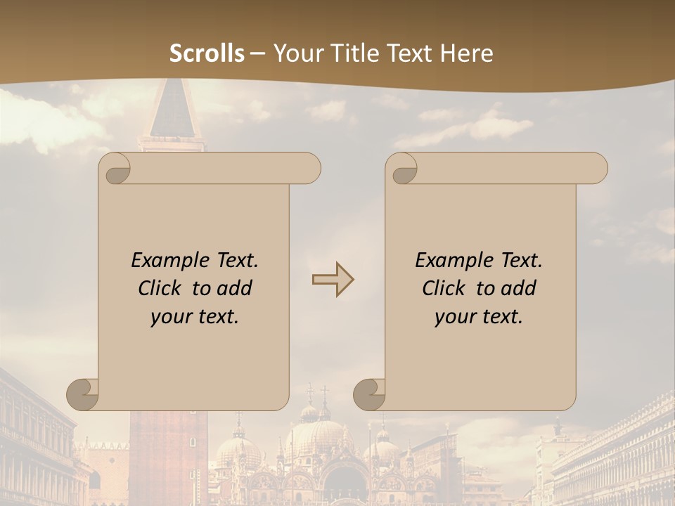 Cathedral Journey Piazza PowerPoint Template
