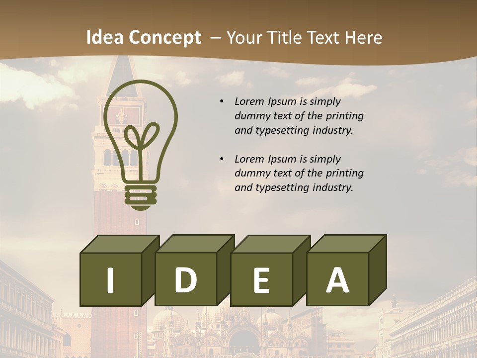 Cathedral Journey Piazza PowerPoint Template