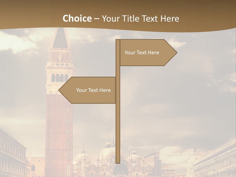 Cathedral Journey Piazza PowerPoint Template