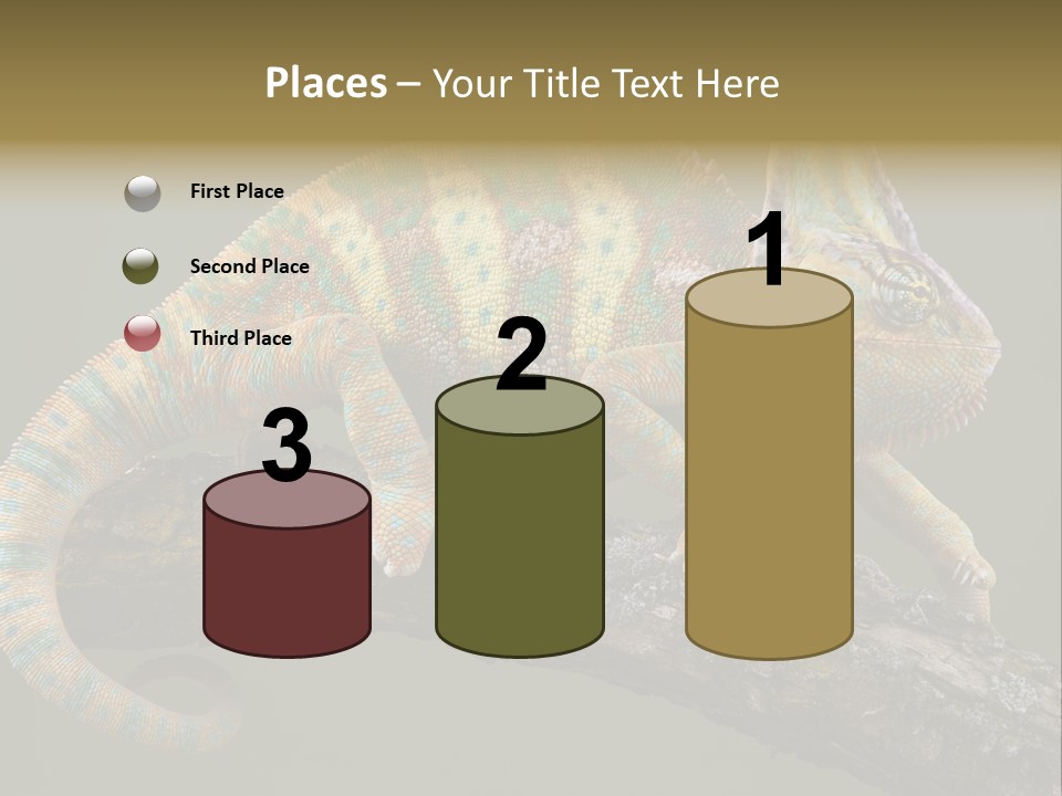 Walking Vertebrate Horizontal PowerPoint Template