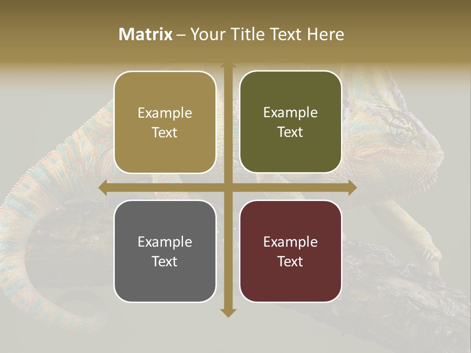 Walking Vertebrate Horizontal PowerPoint Template