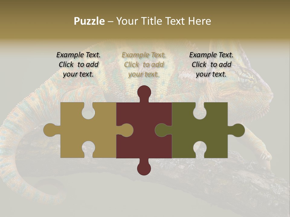 Walking Vertebrate Horizontal PowerPoint Template