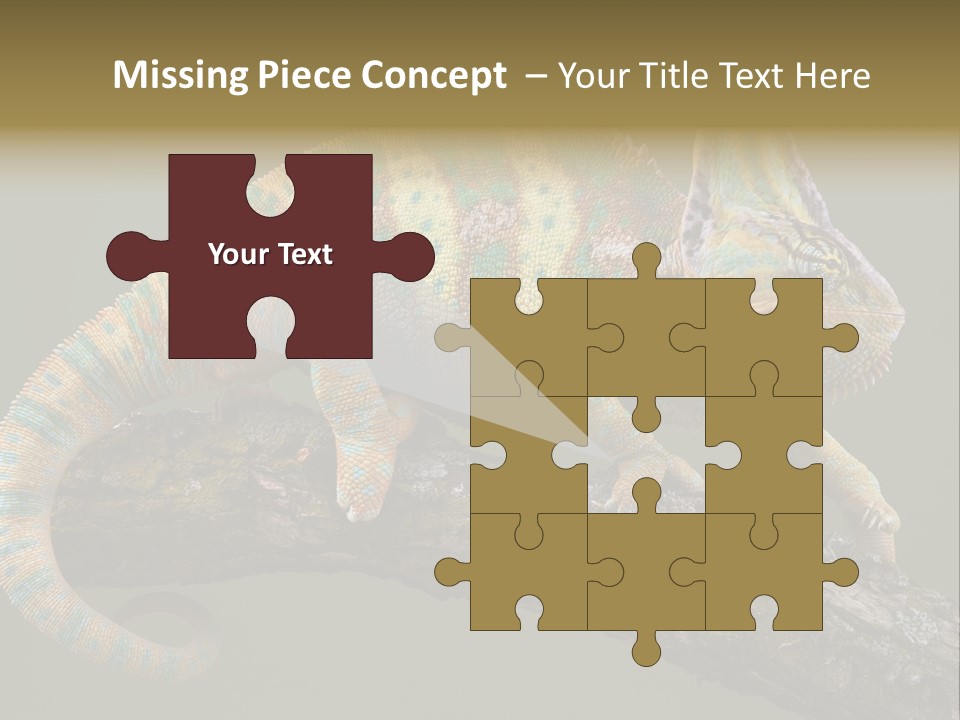 Walking Vertebrate Horizontal PowerPoint Template