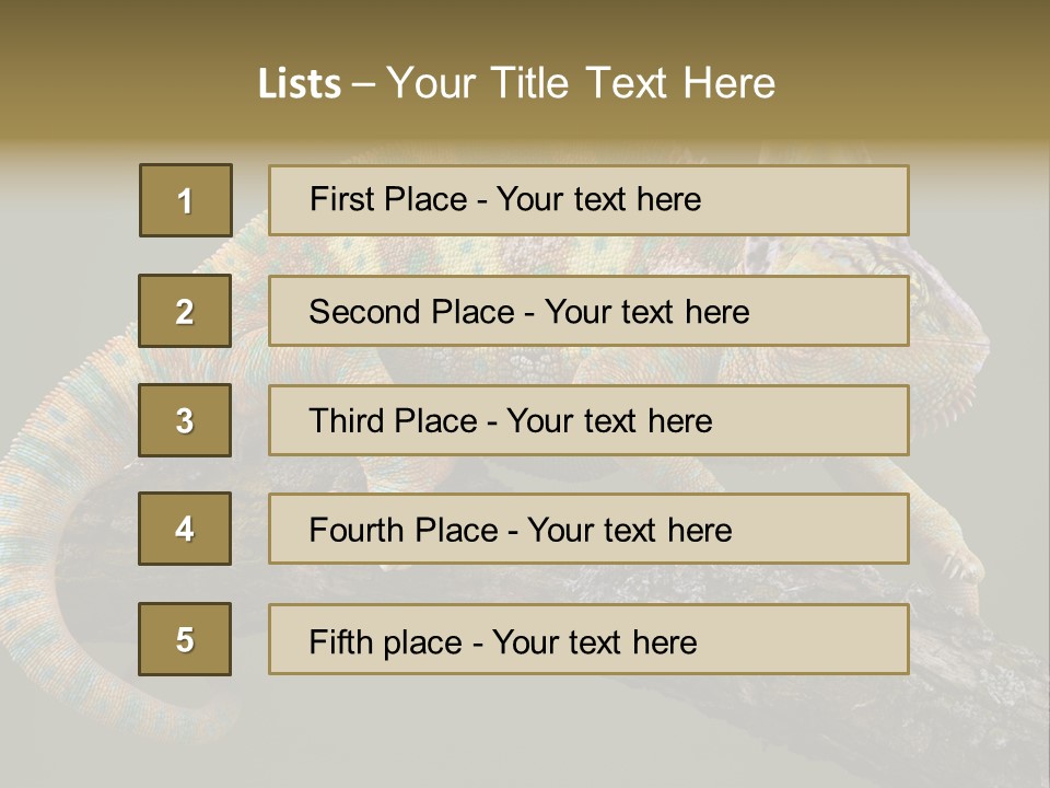 Walking Vertebrate Horizontal PowerPoint Template