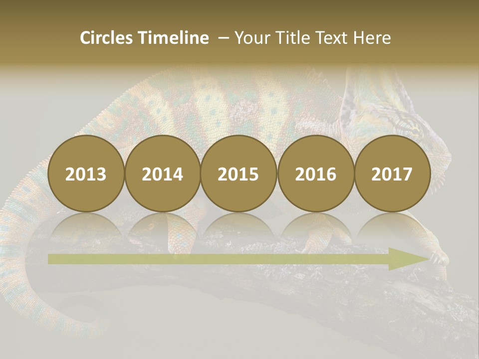 Walking Vertebrate Horizontal PowerPoint Template