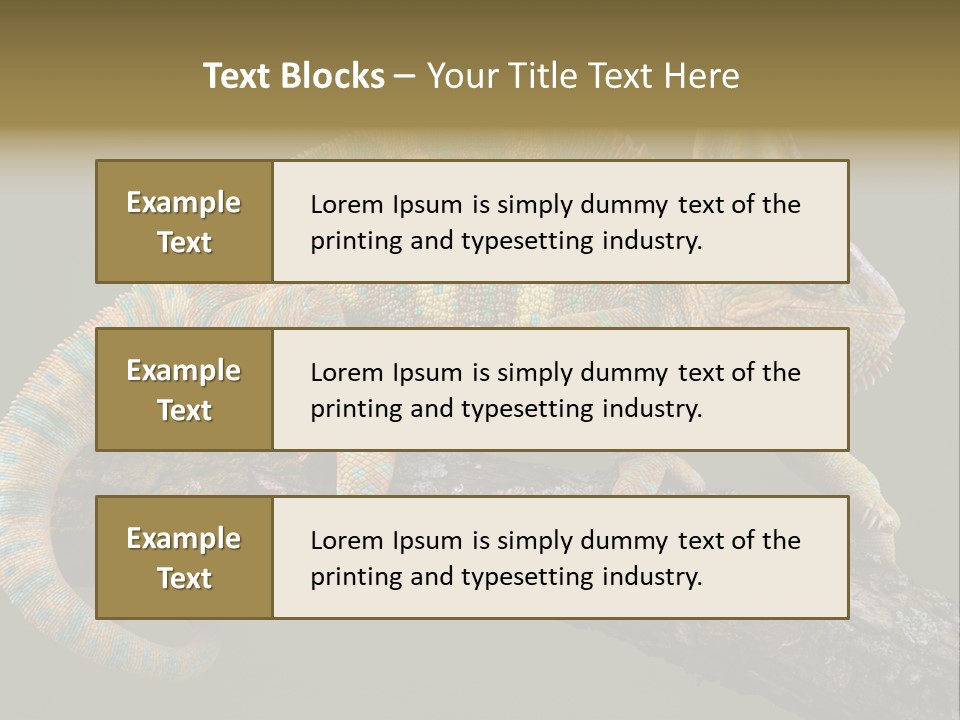 Walking Vertebrate Horizontal PowerPoint Template