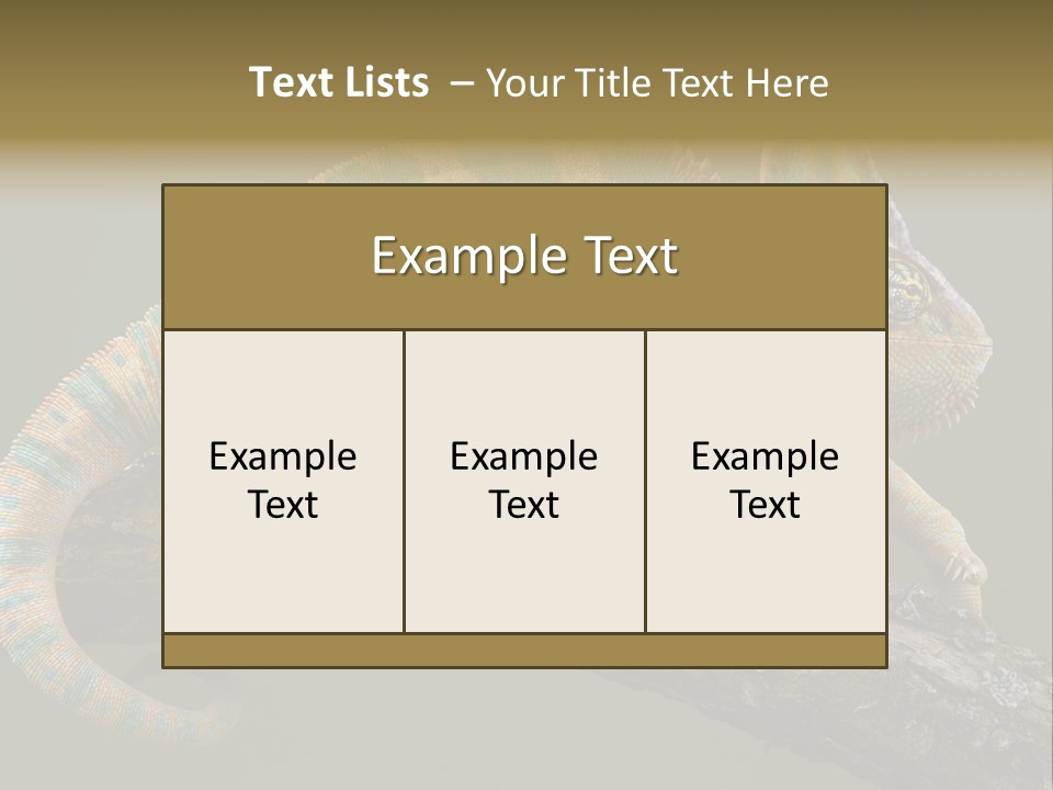 Walking Vertebrate Horizontal PowerPoint Template