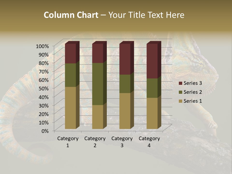 Walking Vertebrate Horizontal PowerPoint Template