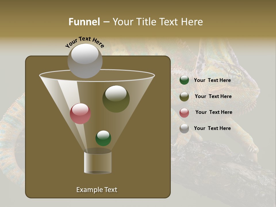 Walking Vertebrate Horizontal PowerPoint Template