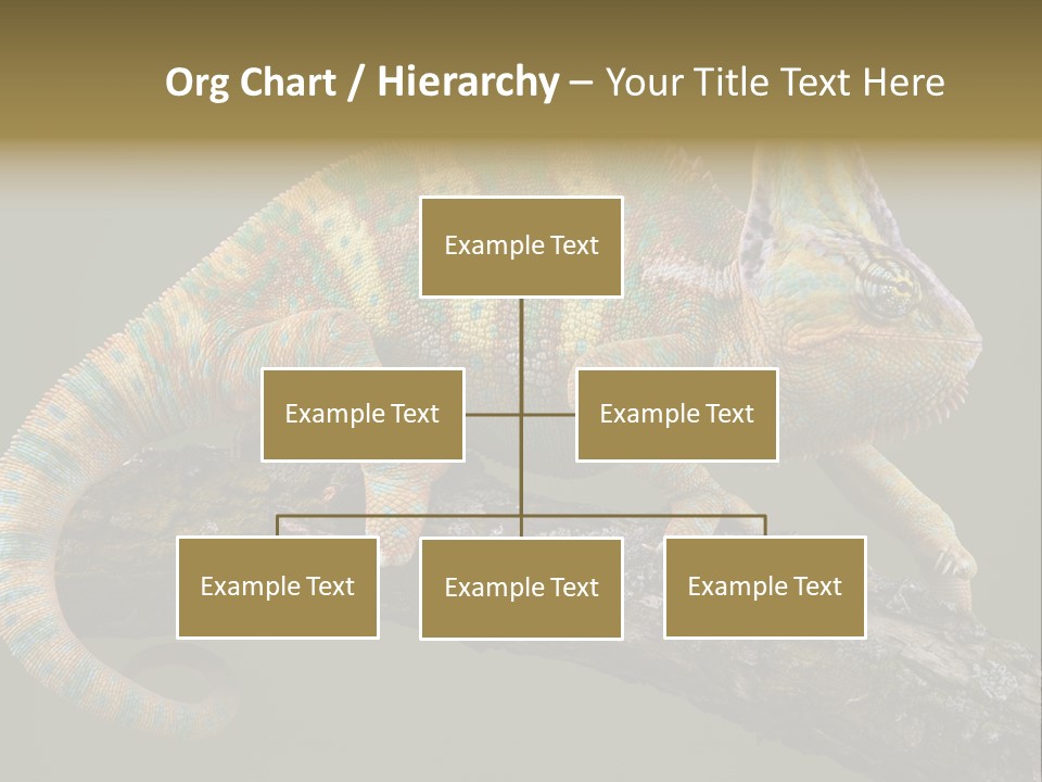 Walking Vertebrate Horizontal PowerPoint Template