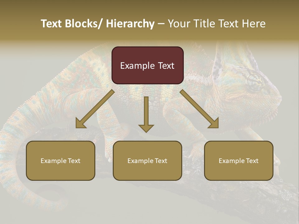 Walking Vertebrate Horizontal PowerPoint Template