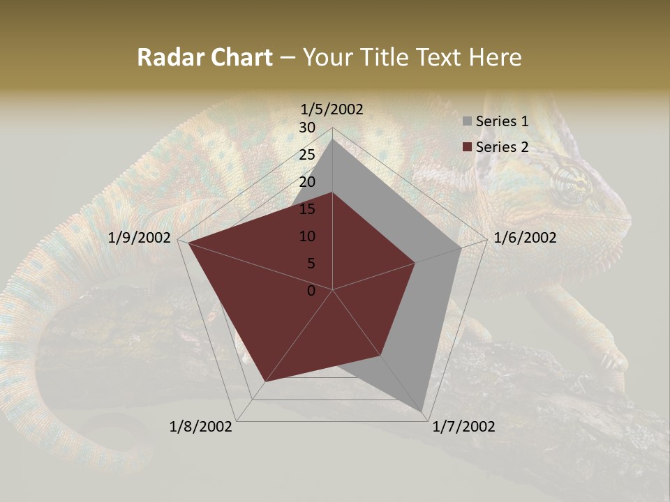 Walking Vertebrate Horizontal PowerPoint Template