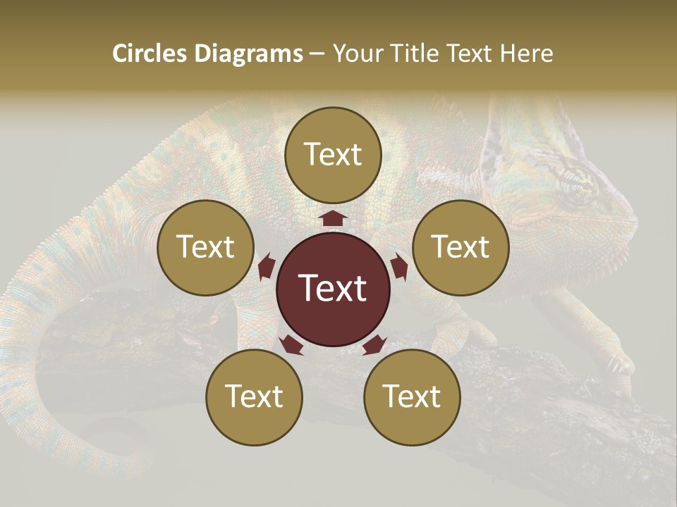 Walking Vertebrate Horizontal PowerPoint Template