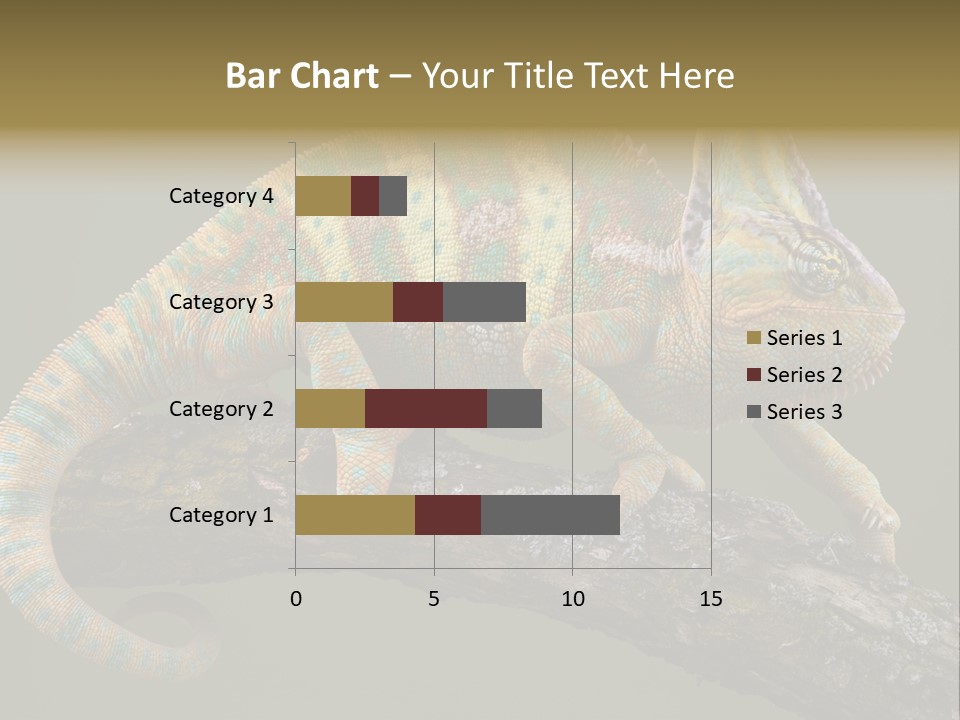 Walking Vertebrate Horizontal PowerPoint Template