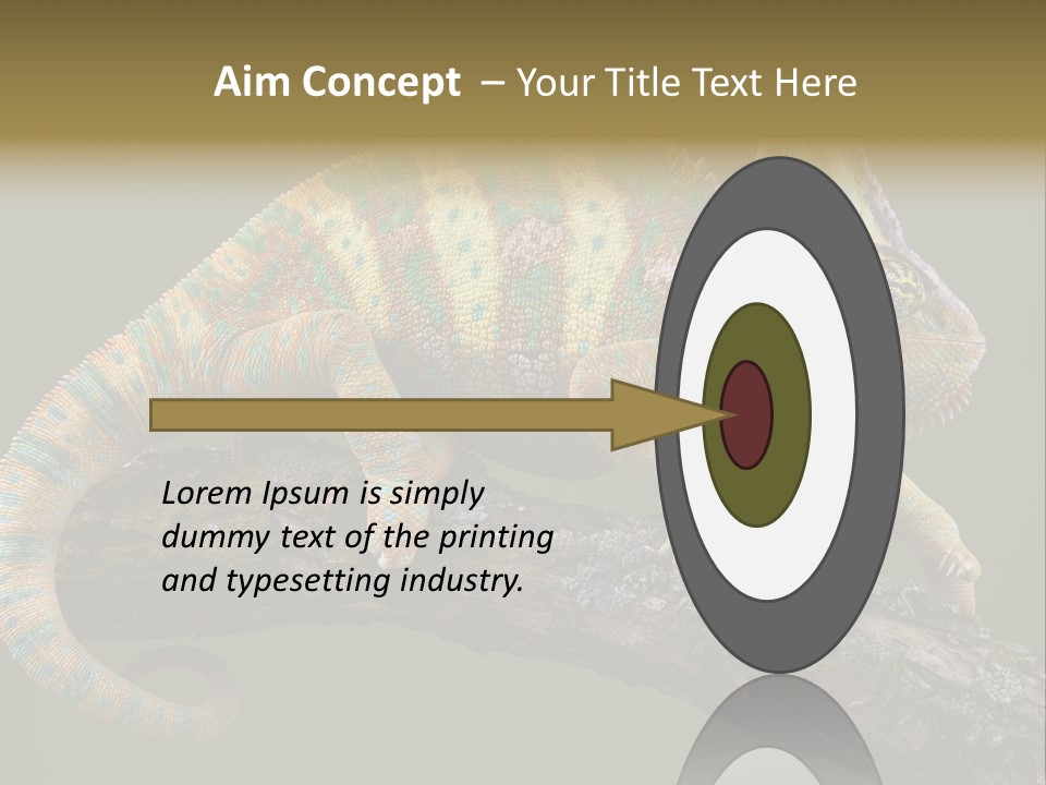 Walking Vertebrate Horizontal PowerPoint Template