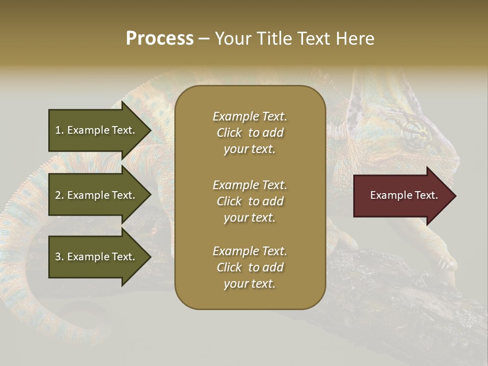 Walking Vertebrate Horizontal PowerPoint Template
