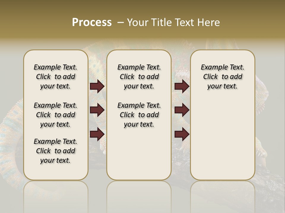 Walking Vertebrate Horizontal PowerPoint Template
