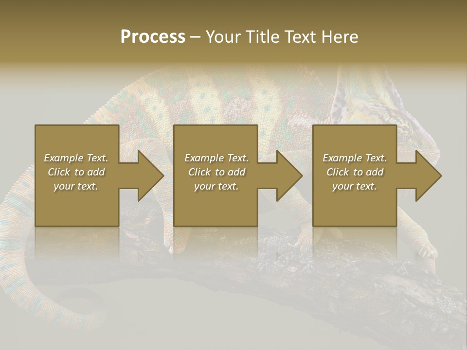 Walking Vertebrate Horizontal PowerPoint Template