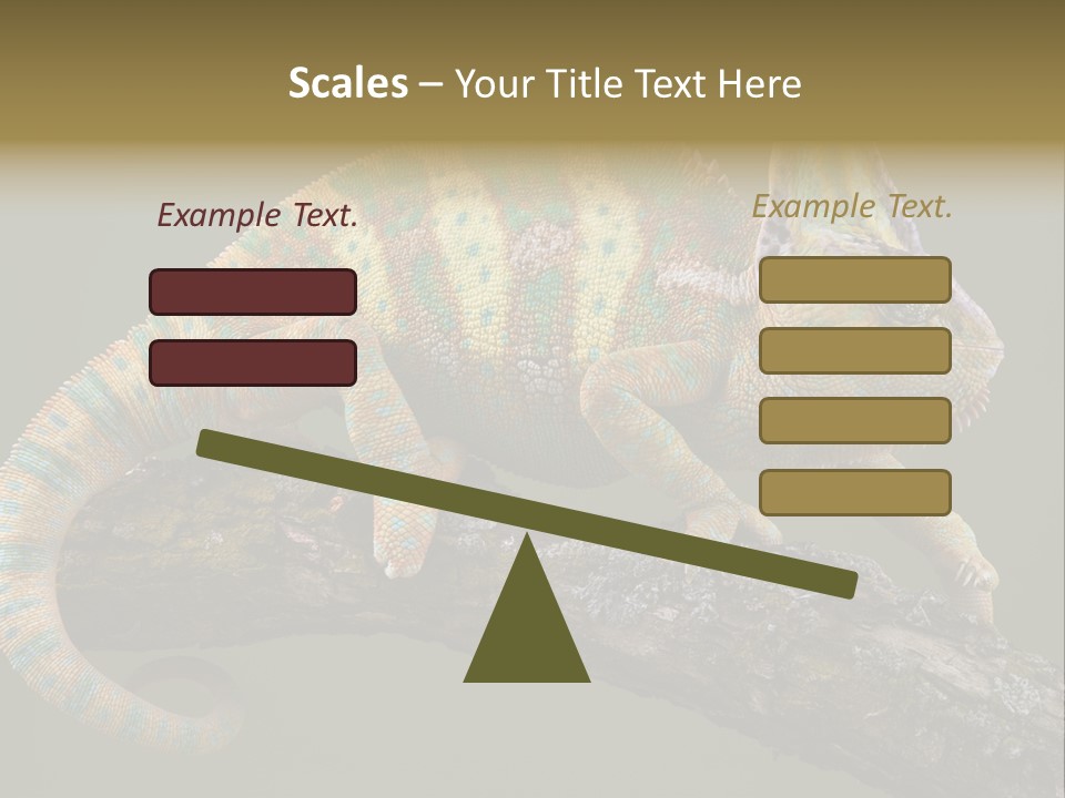 Walking Vertebrate Horizontal PowerPoint Template