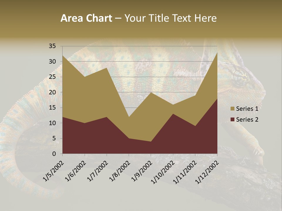 Walking Vertebrate Horizontal PowerPoint Template