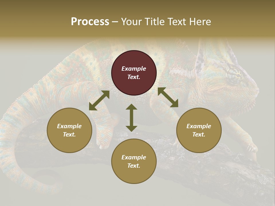 Walking Vertebrate Horizontal PowerPoint Template